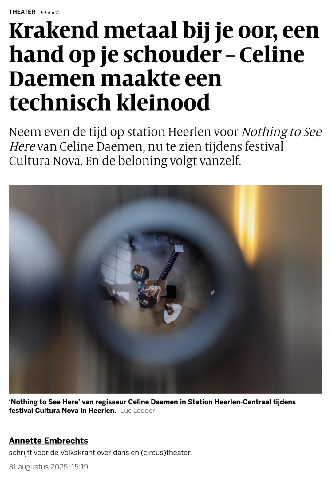 NOTHING TO SEE HERE / Celine Daemen / Studio Nergens